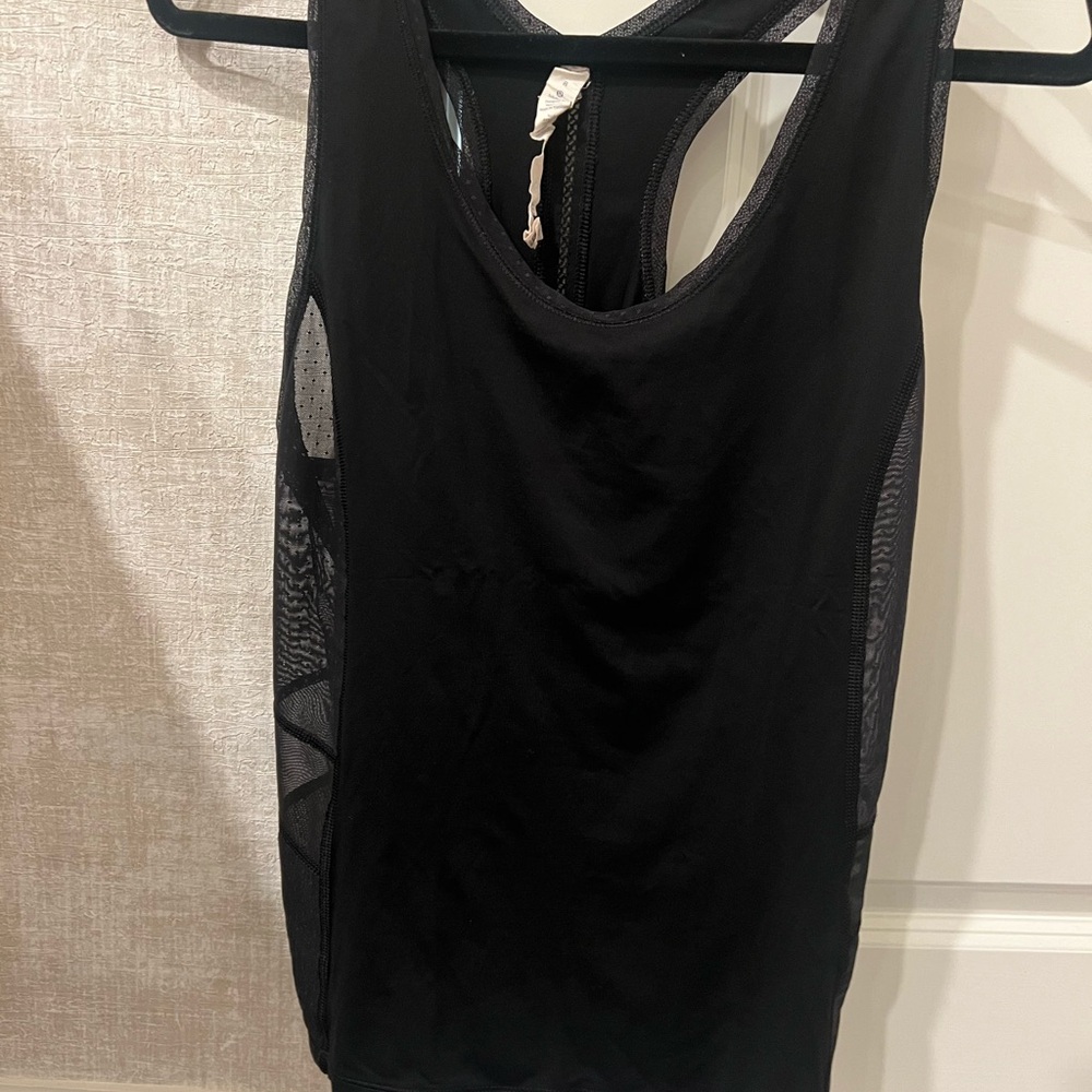 lululemon athletica Black Mesh Tank Top